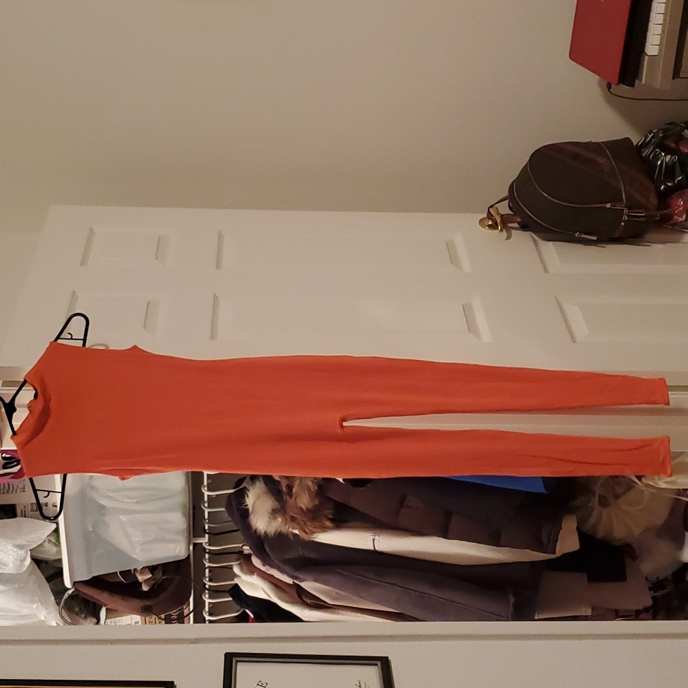 Orange jumpsuit from Naked Wardrobe